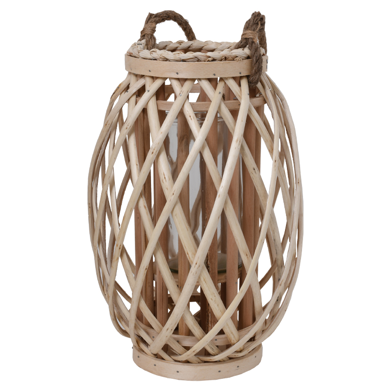 ΦΑΝΑΡΙ BAMBOO Fylliana Amare ΜΕ ΓΥΑΛΙ ΦΥΣΙΚΟ ΧΡΩΜΑ 29*36