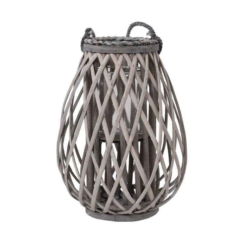 ΦΑΝΑΡΙ BAMBOO Fylliana Amare ΜΕ ΓΥΑΛΙ ΓΚΡΙ ΧΡΩΜΑ 24*36