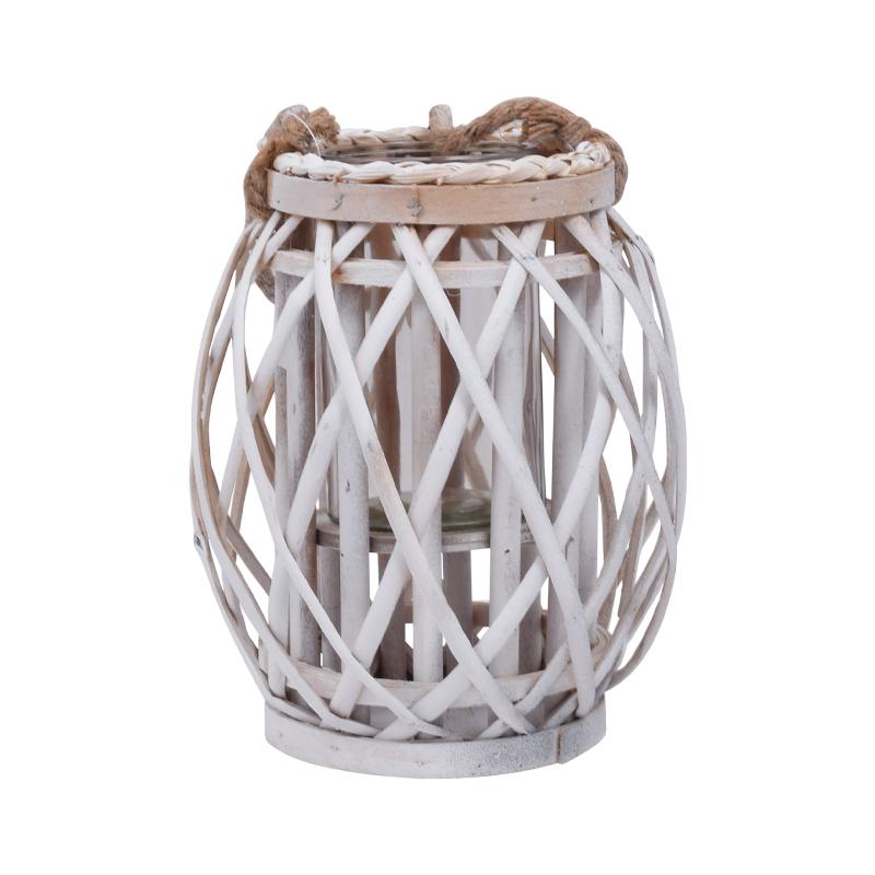 ΦΑΝΑΡΙ BAMBOO Fylliana Amare ΜΕ ΓΥΑΛΙ ΛΕΥΚΟ ΧΡΩΜΑ 19x34