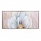 ΚΑΔΡΟ Fylliana 62676 "Flowers" ΛΕΥΚΟ-ΜΠΕΖ ΧΡΩΜΑ 60x3x120εκ