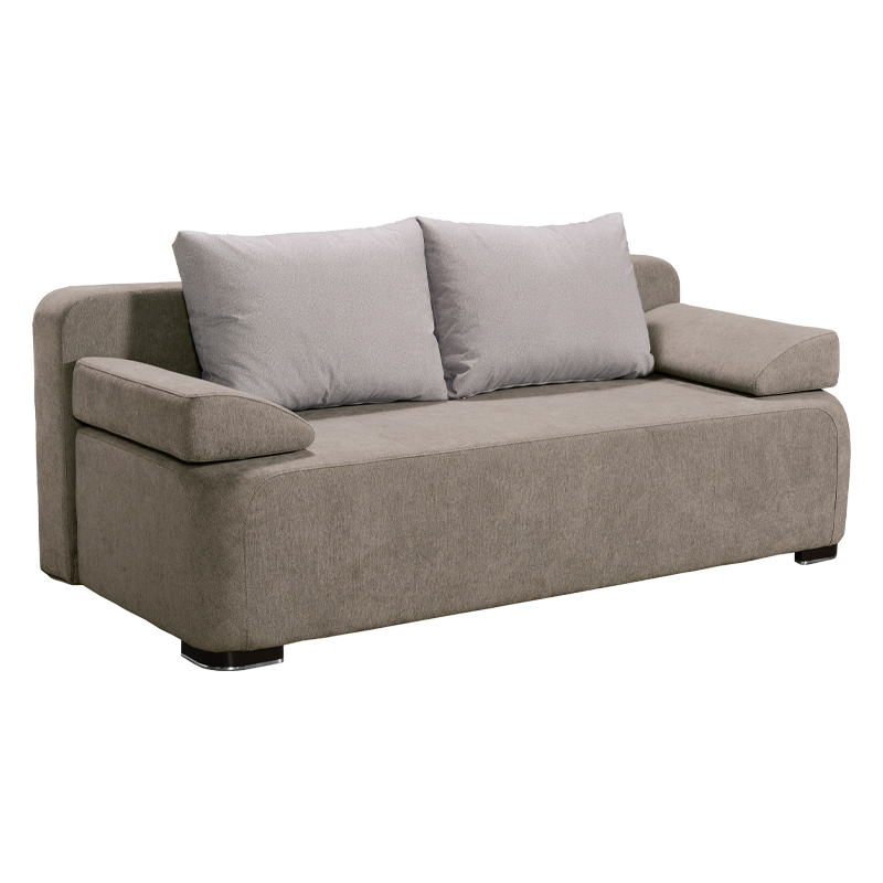καναπές κρεβάτι Mondo καφέ-μπεζ χρώμα 198*95*78 Fyllian 21029008