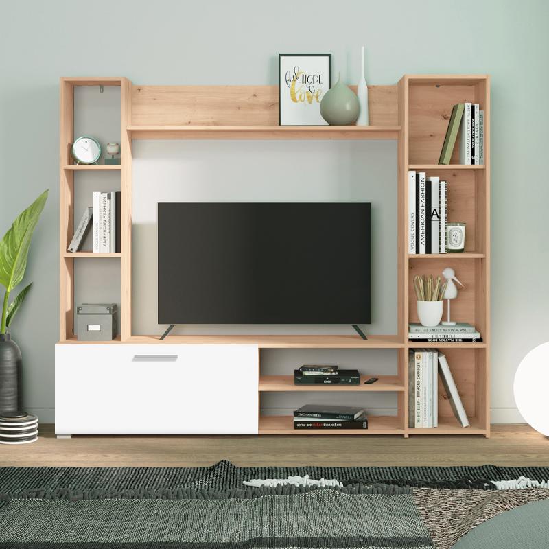 ΚΕΝΤΡΟ ΨΥΧΑΓΩΓΙΑΣ-ΣΥΝΘΕΣΗ MATARO ARTISAN OAK-ΛΕΥΚΟ 185x35x155εκ ΚΕΝΤΡΟ ΨΥΧΑΓΩΓΙΑΣ-ΣΥΝΘΕΣΗ MATARO ARTISAN OAK-ΛΕΥΚΟ 185x35x155εκ