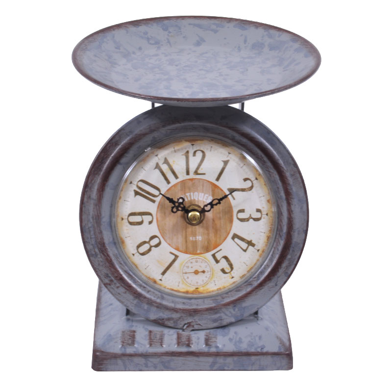 Μεταλλικό ρολόι επιτραπέζιο "vintage scale"