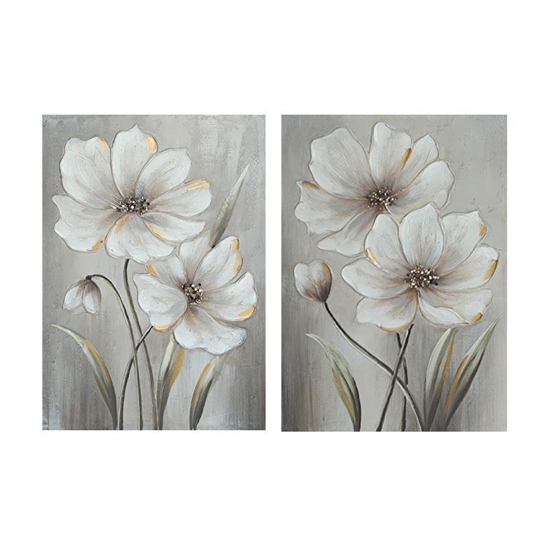ΠΙΝΑΚΑΣ ΣΕ ΚΑΜΒΑ Fylliana Flowers 1/2 50x3x70εκ
