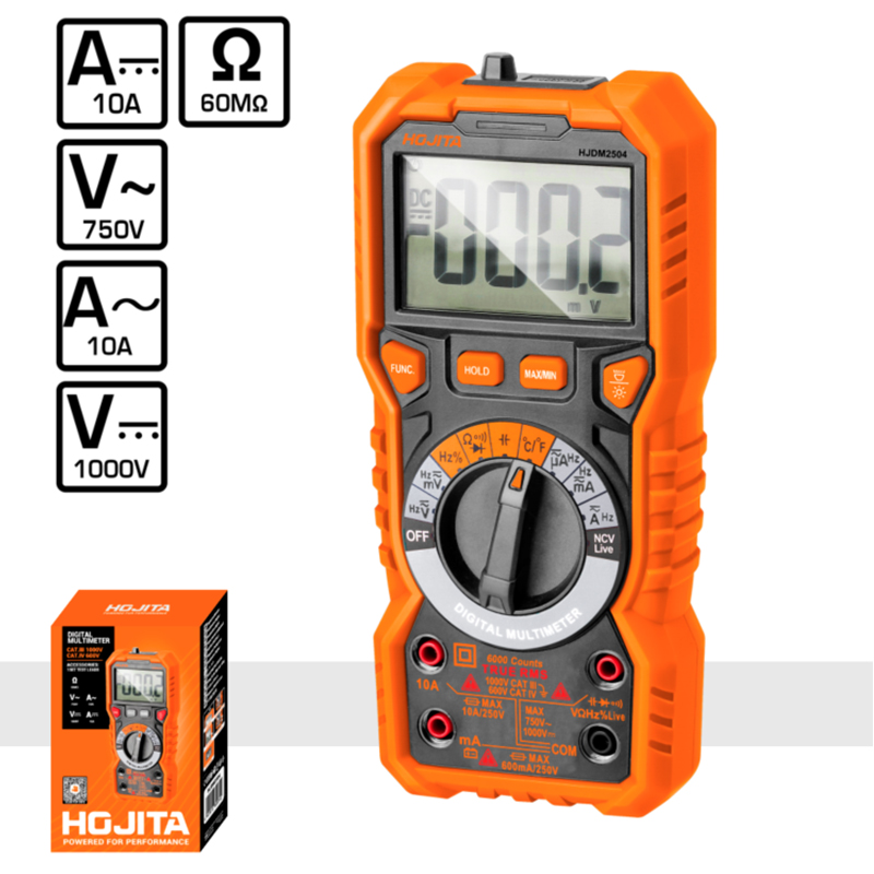 Πολύμετρο ψηφιακό TRUE RMS 6000 μετρήσεων