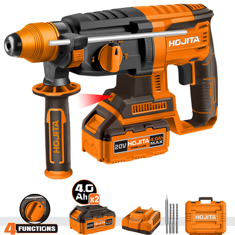 Περιστροφικό κρουστικό πιστολέτο HOJITA Brushless 26Nm μπαταρία 20V Βαλιτσάκι