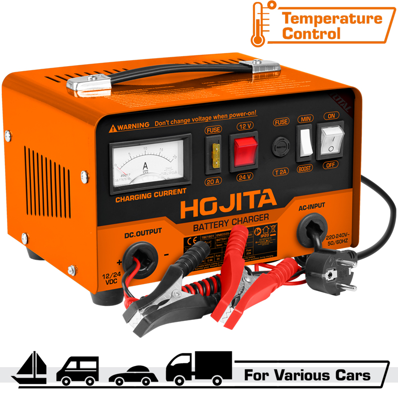 Φορτιστής μπαταρίας αυτοκινήτου HOJITA 12/24V