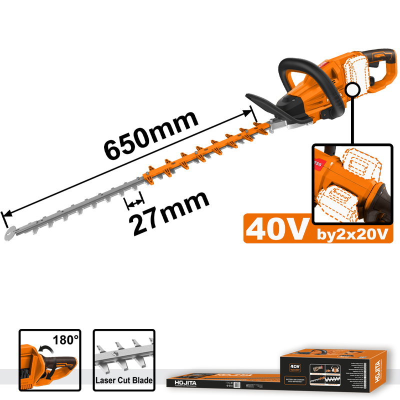 Ψαλίδι μπορντούρας HOJITA Brushless 650mm μπαταρίας 40V SOLO