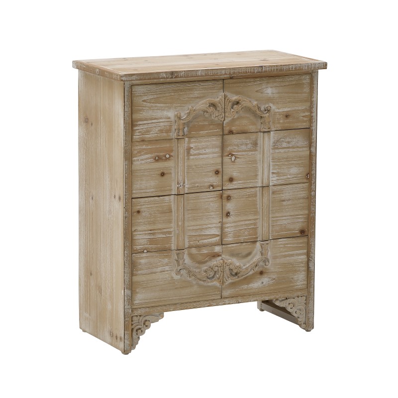 INART ΣΥΡΤΑΡΙΕΡΑ ΞΥΛΙΝΗ NATURAL/ΛΕΥΚΗ 65Χ32Χ78 Inart 3-50-156-0076