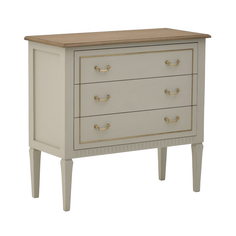 INART ΣΥΡΤΑΡΙΕΡΑ ΞΥΛΙΝΗ ΓΚΡΙ/NATURAL 90Χ40Χ85 Inart 3-50-422-0048