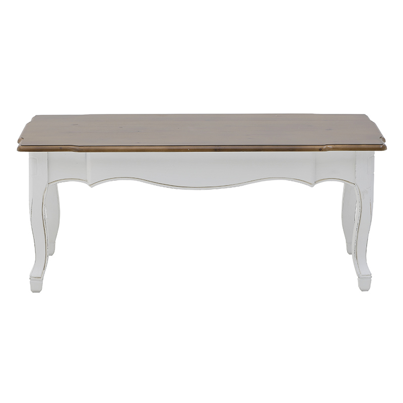INART ΤΡΑΠΕΖΙ ΣΑΛΟΝΙΟΥ ΞΥΛΙΝΟ ΛΕΥΚΟ/NATURAL 120Χ60Χ50 Inart 3-50-482-0133