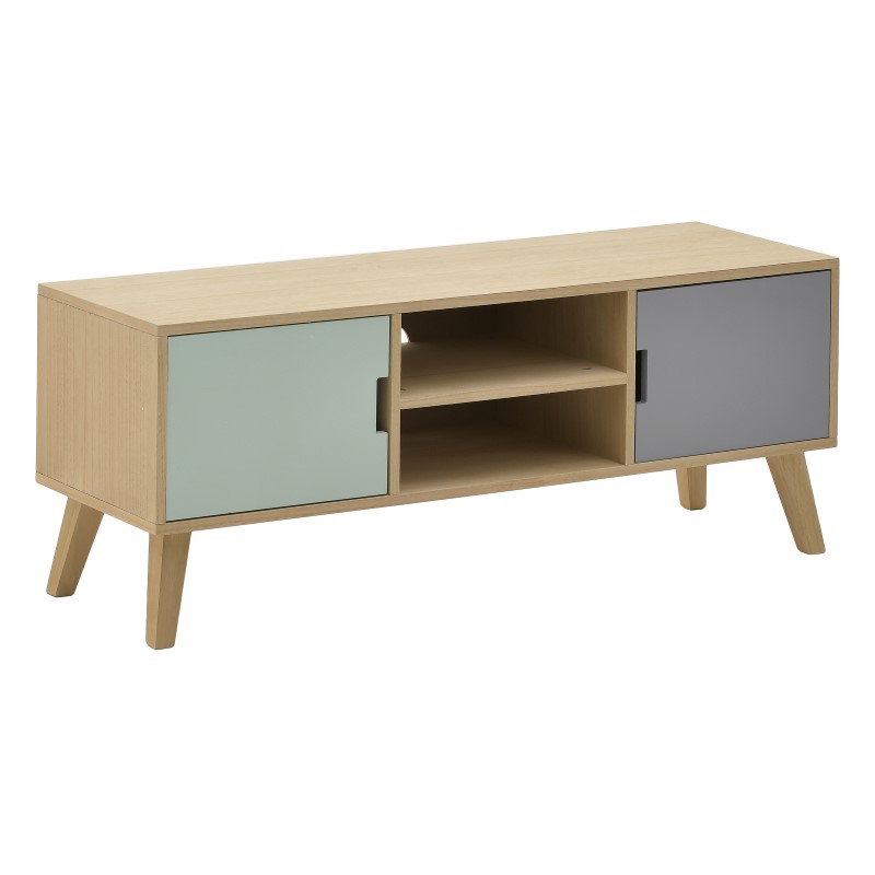INART ΕΠΙΠΛΟ TV ΞΥΛΙΝΟ ΛΕΥΚΟ/NATURAL 120X36X45 Inart 3-50-905-0026