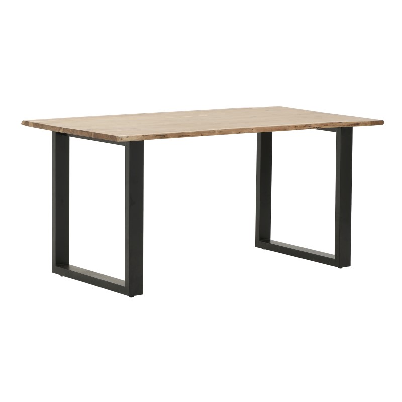 INART ΤΡΑΠΕΖΑΡΙΑ ΞΥΛ.ΜΕΤΑΛ. NATURAL/ΜΑΥΡΗ 160Χ90Χ77 Inart 3-50-969-0004