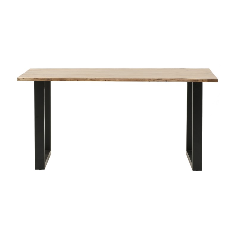 INART ΤΡΑΠΕΖΑΡΙΑ ΞΥΛ.ΜΕΤΑΛ. NATURAL/ΜΑΥΡΗ 160Χ90Χ77 Inart 3-50-969-0004