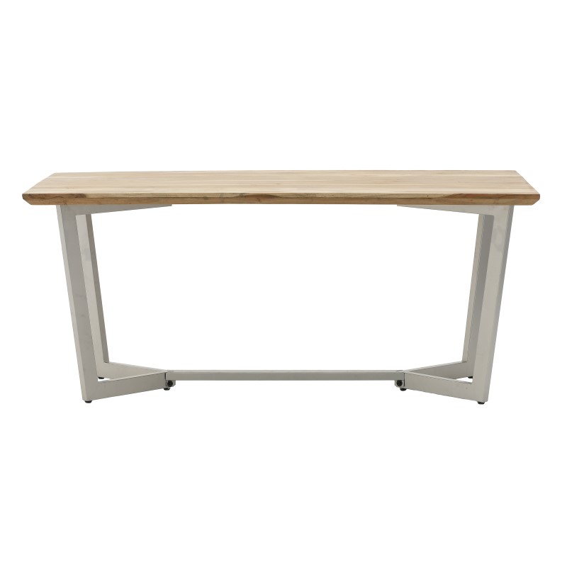 INART ΤΡΑΠΕΖΑΡΙΑ ΞΥΛ.ΜΕΤΑΛ. NATURAL/ΑΣΗΜΙ 180Χ90Χ77 Inart 3-50-969-0005