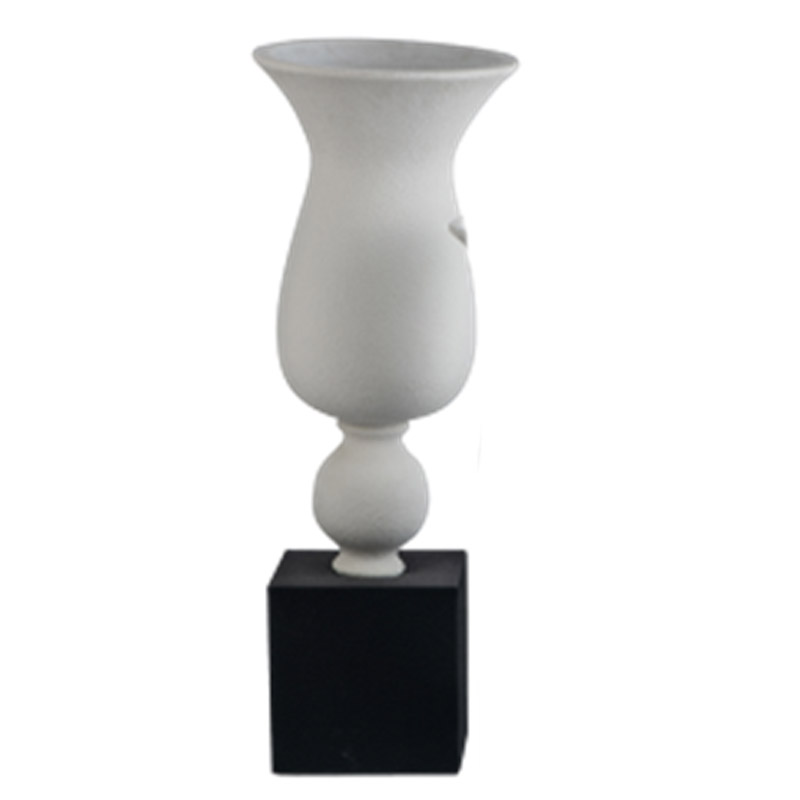 INART ΒΑΖΟ FIBERGLASS ΛΕΥΚΟ/ΜΑΥΡΟ Φ30Χ80 Inart 3-70-212-0018