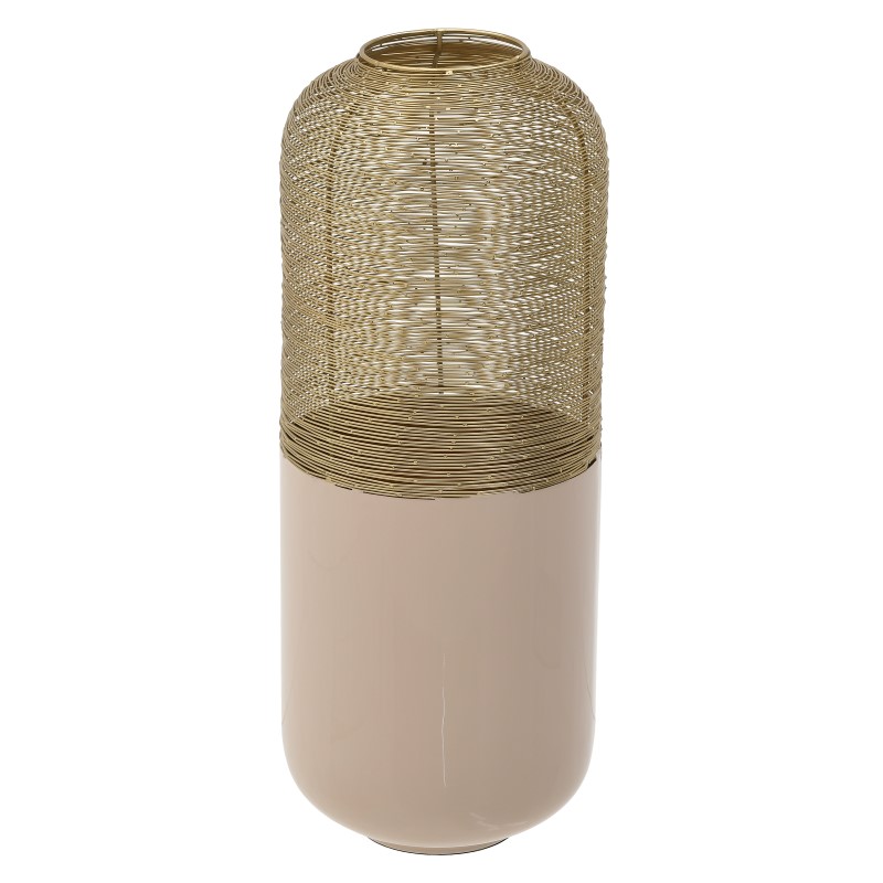 INART BAZO ΜΕΤΑΛΛΙΚΟ ΕΜΑΓΙΕ ΚΡΕΜ/ΡΟΖ Φ25Χ62 Inart 3-70-650-0023