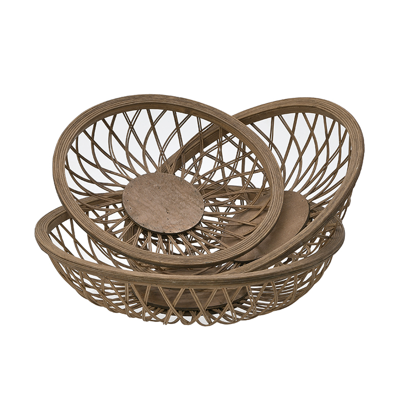 INART S/3 ΔΙΣΚΟΣ ΔΙΑΤΡΗΤΟΣ ΜΠΑΜΠΟΥ NATURAL Φ58Χ13 Inart 3-70-935-0007