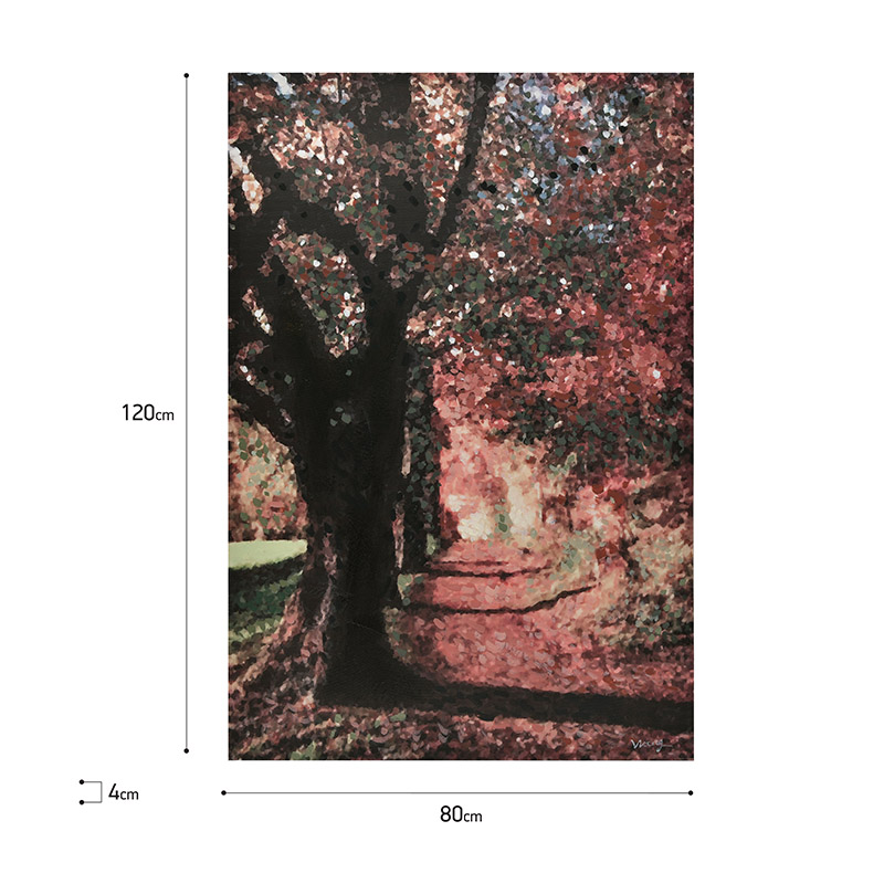 INART ΠΙΝΑΚΑΣ ΚΑΜΒΑΣ ΔΕΝΤΡΑ 80Χ4X120 Inart 3-90-187-0041