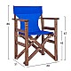 Πολυθρόνα σκηνοθέτη από ξύλο/ύφασμα σε χρώμα μπλε 60x51x86