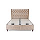 Κρεβάτι με στρώμα "VERO" διπλό με αποθηκευτικό χώρο από alcantara σε μπεζ χρώμα 160x200