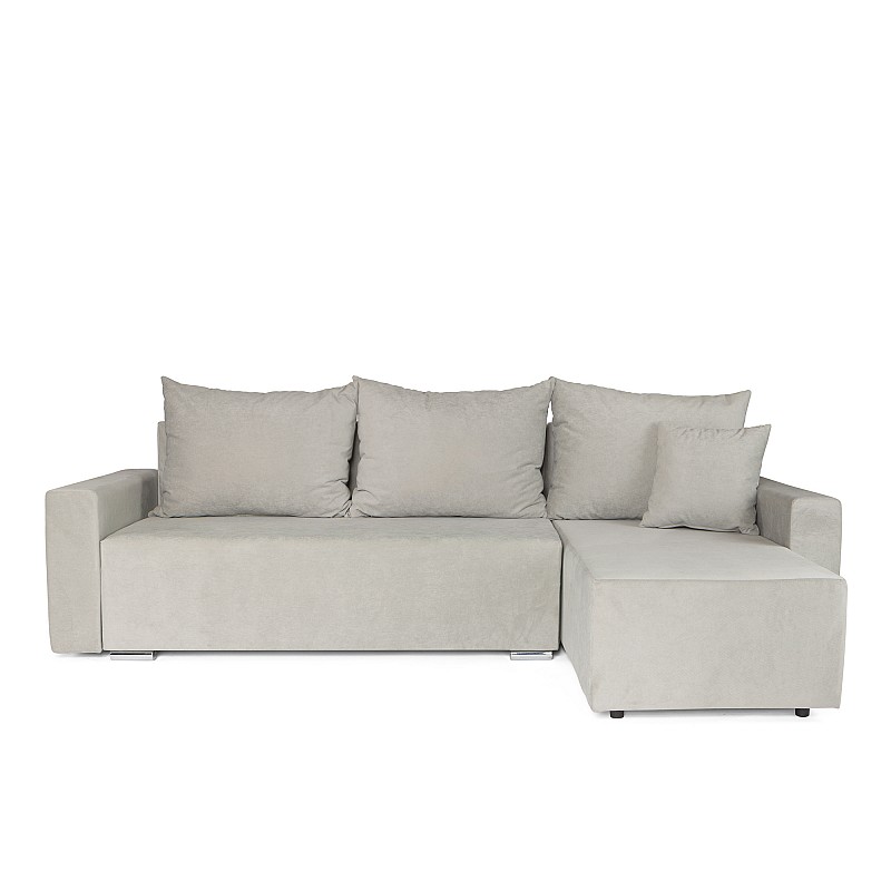 Γωνιακός καναπές-κρεβάτι αριστερή γωνία Bell μπεζ 250x150x88