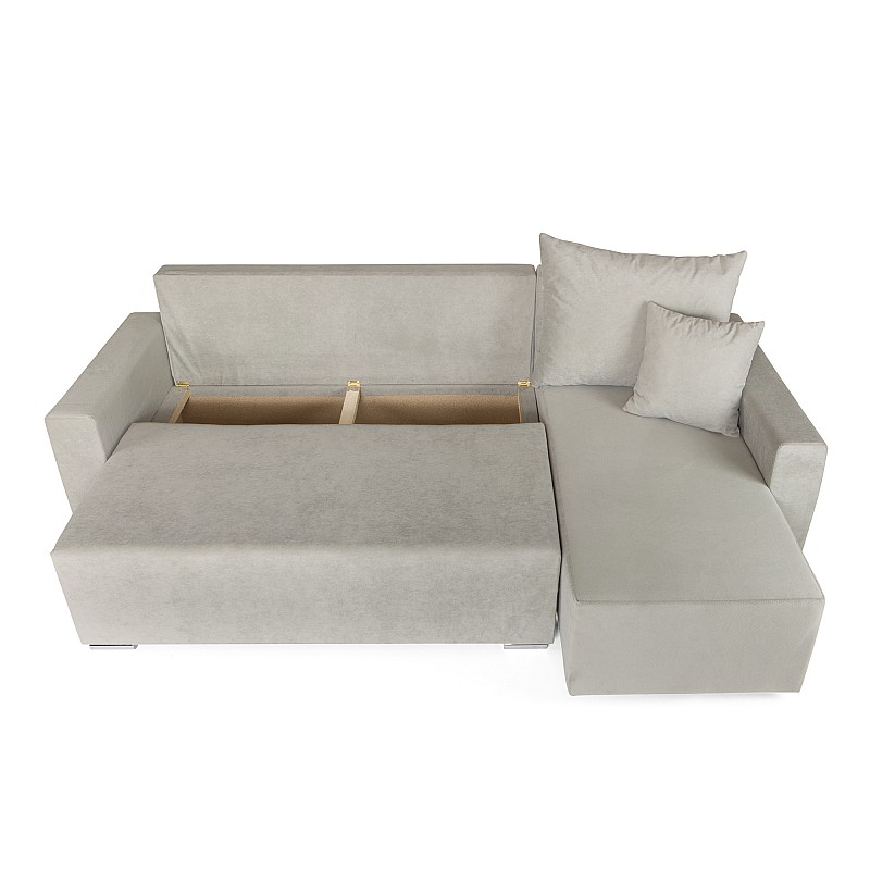 Γωνιακός καναπές-κρεβάτι αριστερή γωνία Bell μπεζ 250x150x88