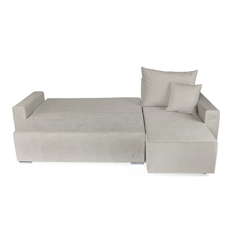 Γωνιακός καναπές-κρεβάτι αριστερή γωνία Bell μπεζ 250x150x88