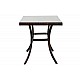 Τραπέζι "MONACO" αλουμινίου-wicker σε χρώμα cappuccino 140x80x74