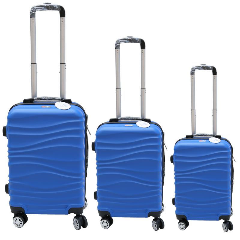 Σετ βαλίτσες 3τμχ τρόλλεϋ σε χρώμα μπλε