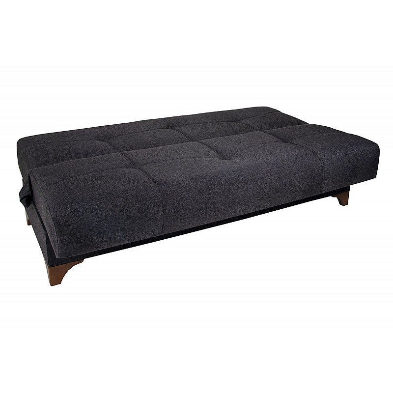 Καναπές-κρεβάτι τριθέσιος "CHICAGO" υφασμάτινος σε χρώμα γκρι 180x88x90