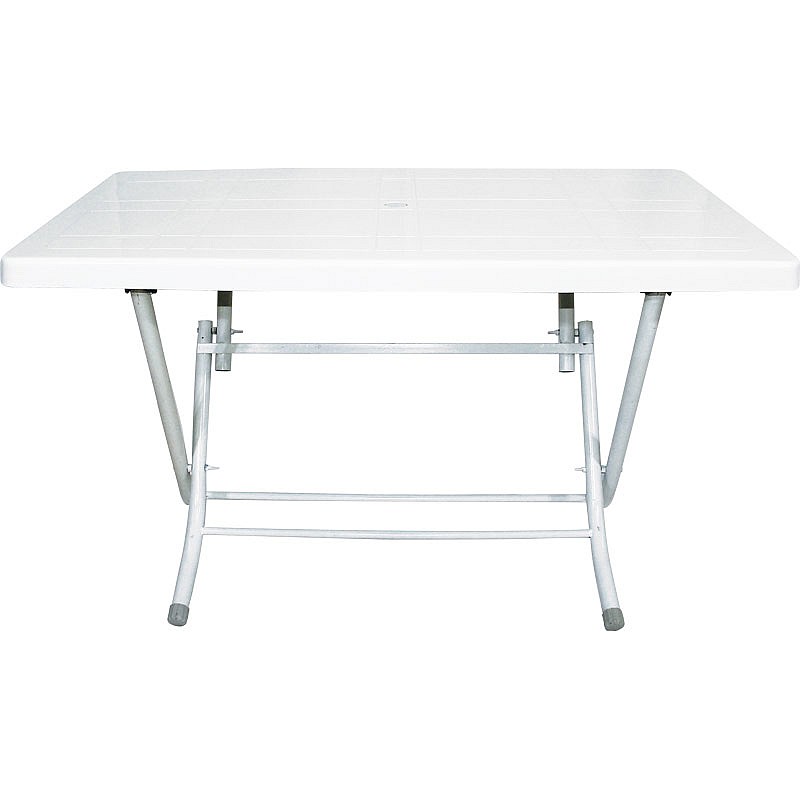 Πτυσσόμενο τραπέζι "CASUAL" πλαστικό σε χρώμα λευκό 140x80
