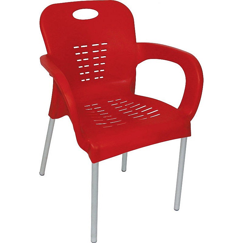 Πολυθρόνα "NIL" από πολυπροπυλένιο σε χρώμα κόκκινο 60x50x80