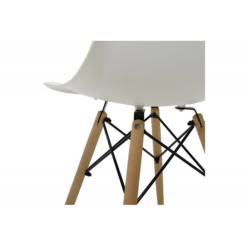 Καρέκλα "ACROPOL" από πολυπροπυλένιο σε χρώμα λευκό 52.5x46.50x82.5