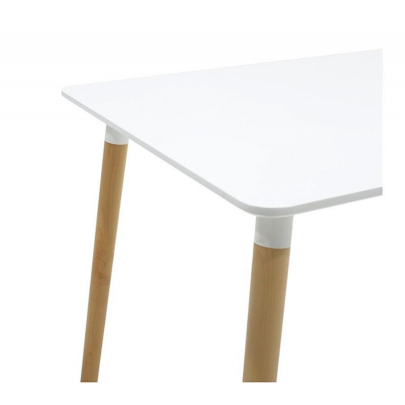 Τραπέζι "SNOW" επιφάνεια MDF σε χρώμα λευκό 120x80x75 Τραπέζι "SNOW" επιφάνεια MDF σε χρώμα λευκό 120x80x75