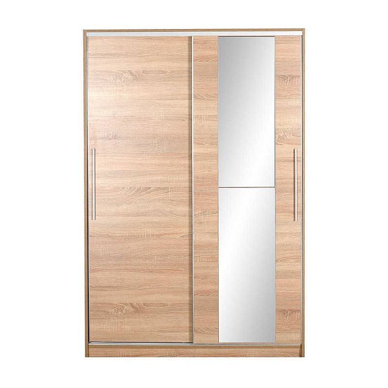 Ντουλάπα δίφυλλη σε χρώμα σονόμα 120x52x182