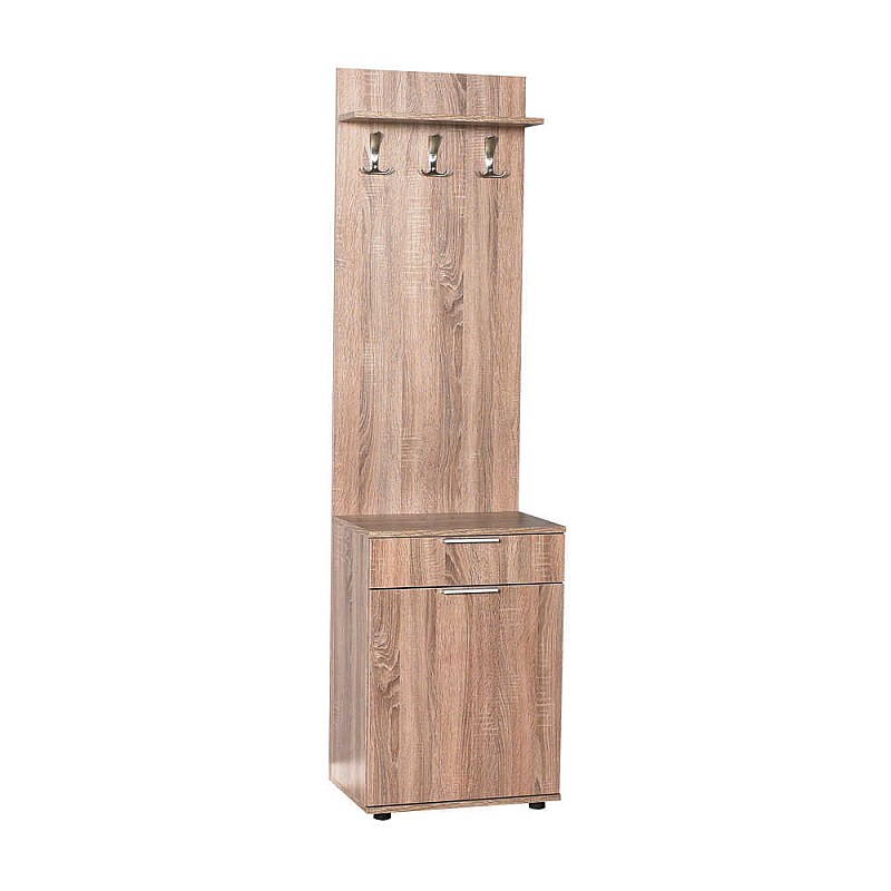 Έπιπλο εισόδου σε χρώμα latte 52x36x187 Έπιπλο εισόδου σε χρώμα latte 52x36x187