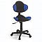 Καρέκλα εργασίας από ύφασμα mesh σε μαύρο-μπλε χρώμα 60x65x95/105