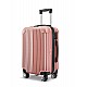 Σετ βαλίτσες 3τμχ τρόλλεϋ σε ροζ-χρυσό χρώμα