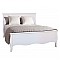 Κρεβάτι διπλό "NOSTALGIA" από ξύλο σε χρώμα λευκό 150x200