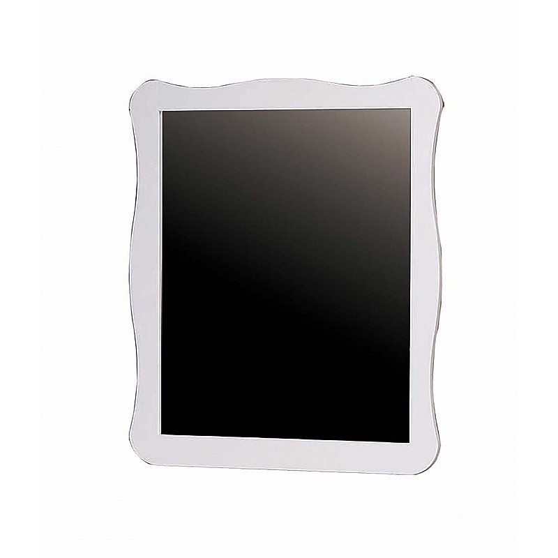 Καθρέπτης "NOSTALGIA" από ξύλο σε χρώμα λευκό 80x100x2