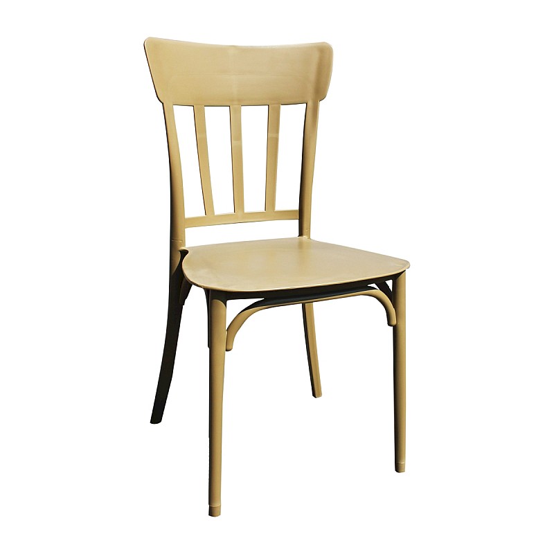 Καρέκλα "MINA" πλαστική σε χρώμα cappuccino 42x42x90