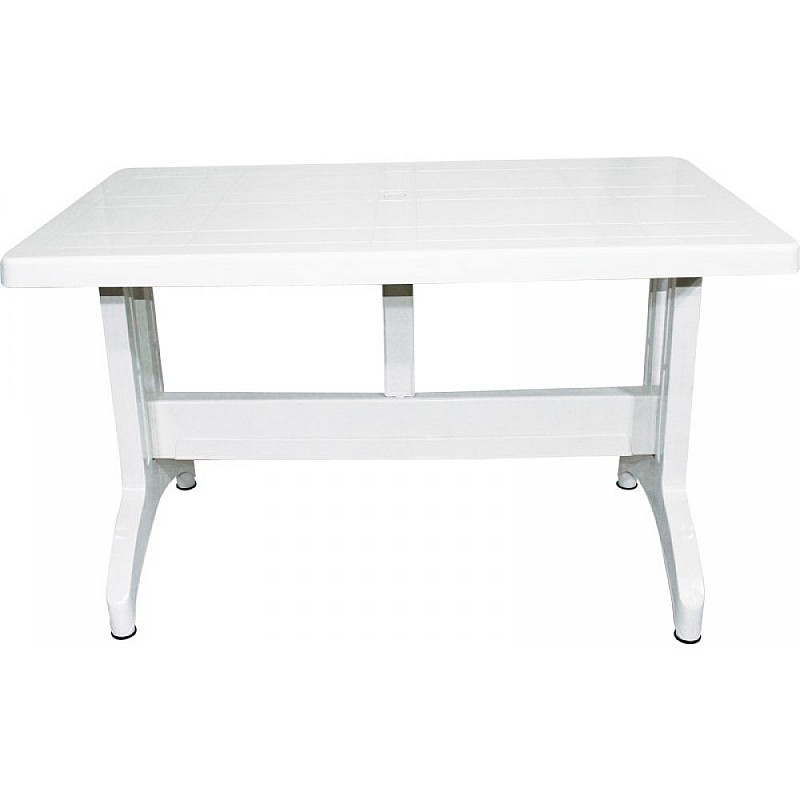Τραπέζι "PLUTO" πλαστικό σε χρώμα λευκό 120x70