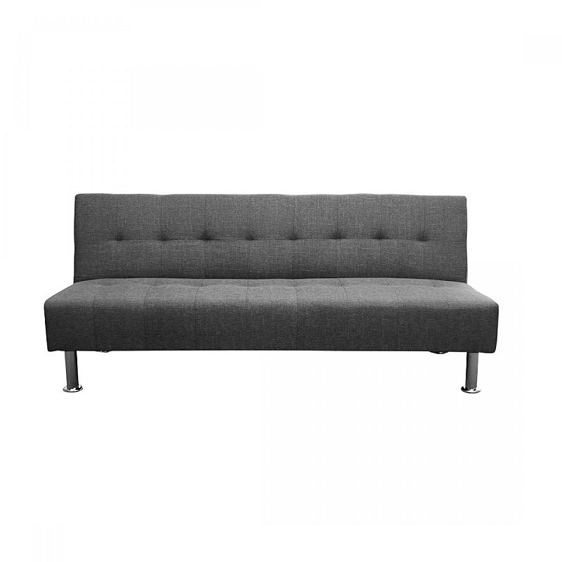 Καναπές-κρεβάτι "BRUNO" τριθέσιος από ύφασμα σε χρώμα γκρι 180x80x77