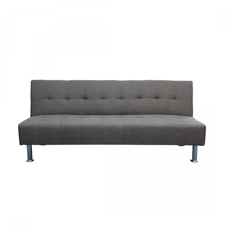 Καναπές-κρεβάτι "BRUNO" τριθέσιος από ύφασμα σε χρώμα καφέ 180x80x77