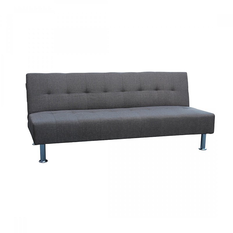 Καναπές-κρεβάτι "BRUNO" τριθέσιος από ύφασμα σε χρώμα καφέ 180x80x77