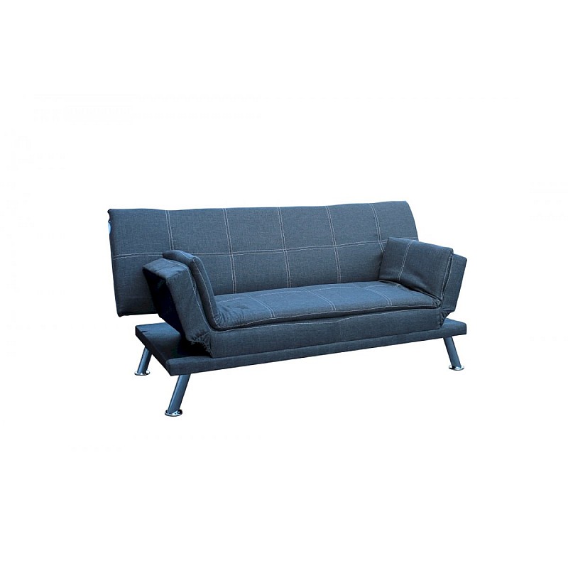 Καναπές-κρεβάτι "VALERIO" τριθέσιος υφασμάτινος σε χρώμα γκρι 185x84x87