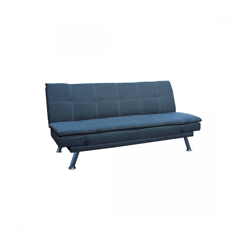 Καναπές-κρεβάτι "VALERIO" τριθέσιος υφασμάτινος σε χρώμα γκρι 185x84x87