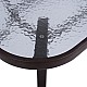 Τραπέζι "BALENO" μεταλλικό/γυαλί σε χρώμα καφέ 140x80x70