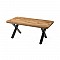 Τραπέζι "TOLEDO" από mdf/μέταλλο σε χρώμα ακακίας 160x90x75